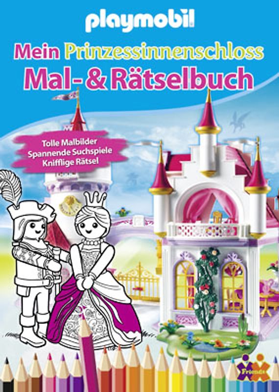 Playmobil. Mein Prinzessinnenschloss Mal- und Rätselbuch