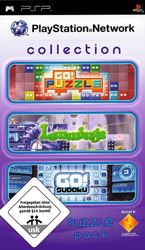 PlayStation Network Collection: Puzzle pack (Go! Sudoku, Go! Puzzle, Lemmings) PlayStation Portable
