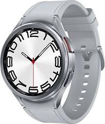 Image of Samsung Galaxy Watch6 Classic 47 mm roestvrij staal kast silver op leren bandje S/M silver [wifi + 4G] (Refurbished)