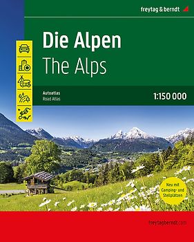 freytag & berndt Autoatlas Die Alpen 1:150.000