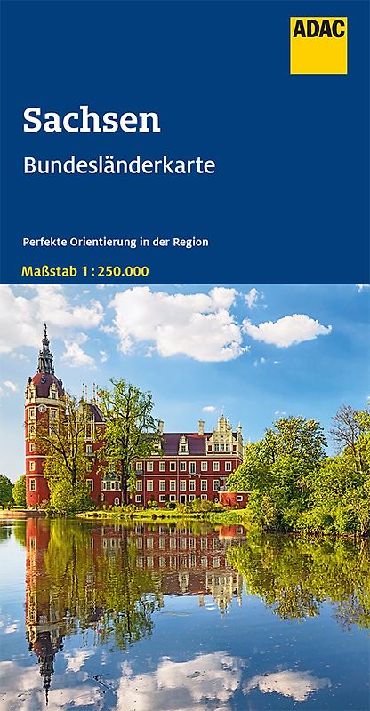 ADAC Bundesländerkarte Deutschland 09 Sachsen 1:250.000
