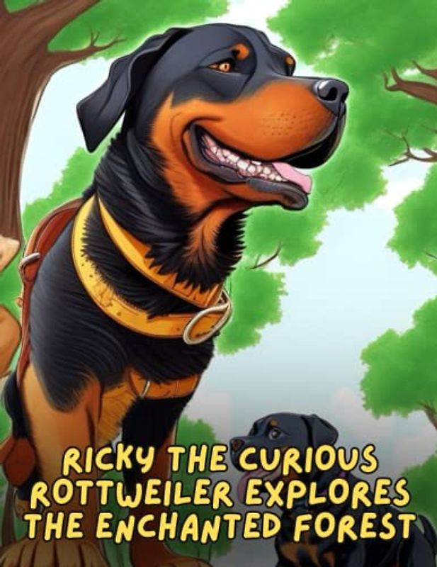 Ricky the Curious Rottweiler Explores the Enchanted Forest: Short Story for kids about Rottweiler, perseverance and teamwork I Rottweiler bedtime story I Gift for kids ages 4-8