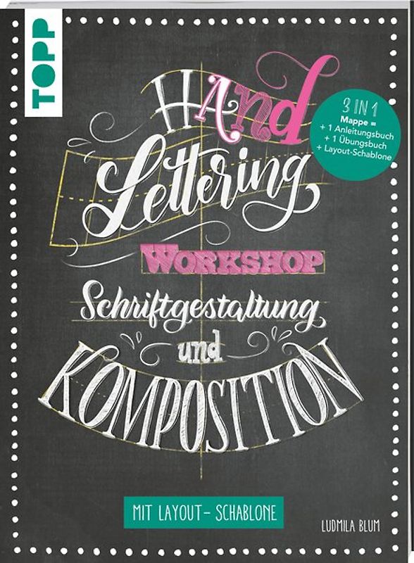 Handlettering Workshop Schriftgestaltung und Komposition. Mit Layout-Schablone