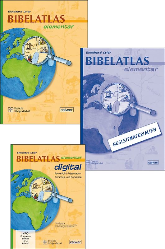Kombi-Paket: Bibelatlas elementar, Begleitmaterialien, CD-ROM Bibelatlas elementar digital