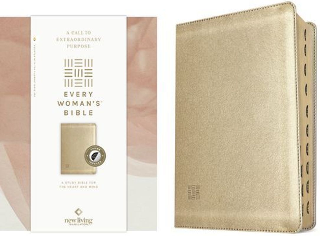 NLT Every Woman's Bible, Filament Enabled (Leatherlike, Soft Gold, Indexed, Red Letter)