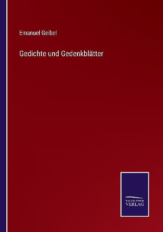 Gedichte und Gedenkblätter