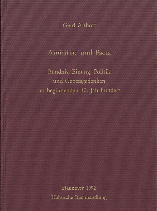 Amicitiae und Pacta