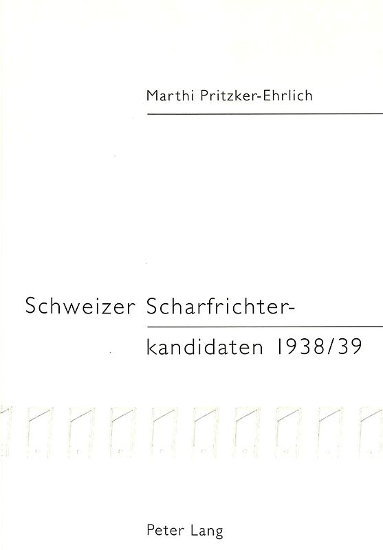 Schweizer Scharfrichterkandidaten 1938/39