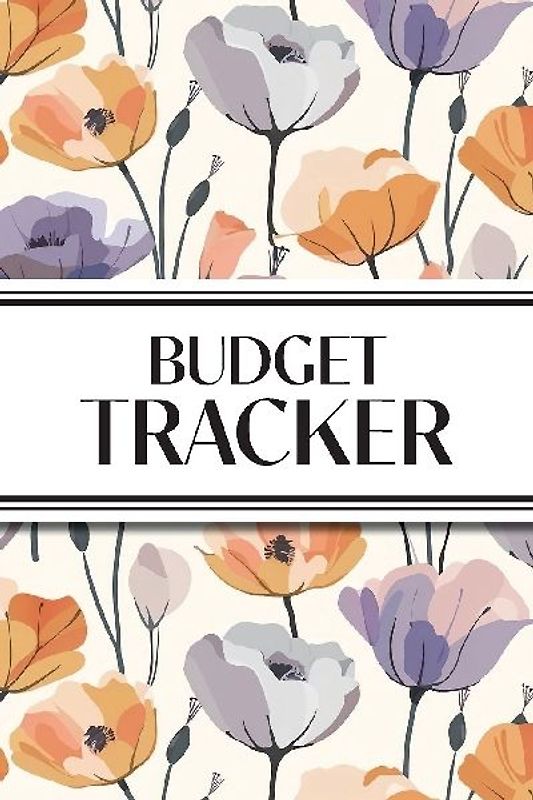 Budget Tracker (Purple and Orange Flowers)