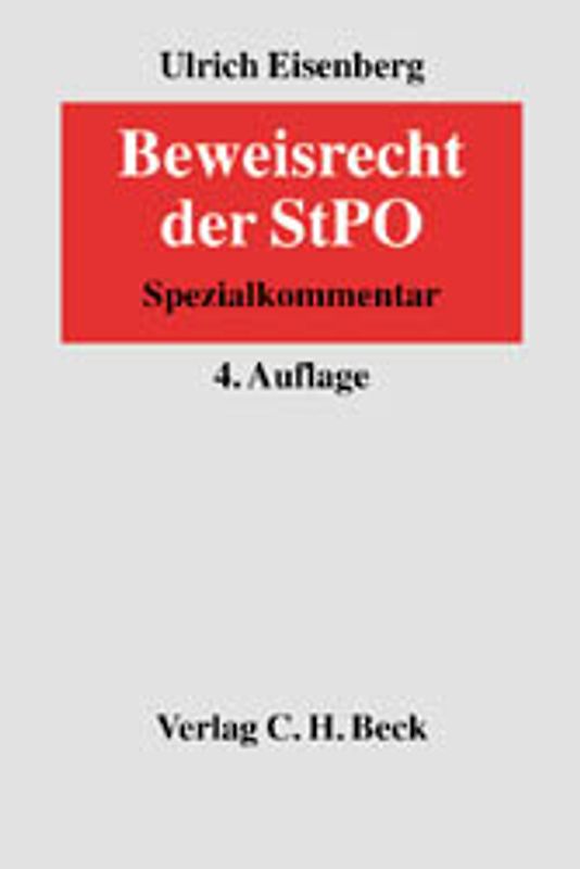 Beweisrecht der StPO