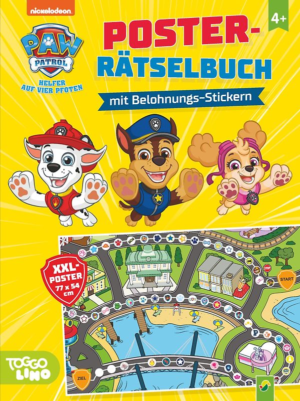 PAW Patrol Poster-Rätselbuch mit Belohnungs-Stickern