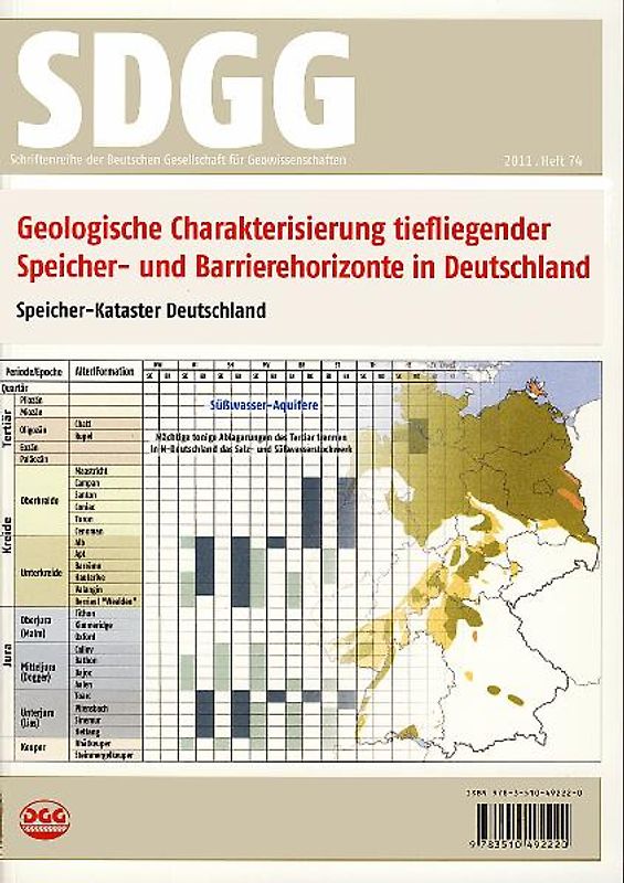 Geologische Charakterisierung tiefliegender Speicher- und Barrierehorizonte in Deutschland - Speicher-Kataster Deutschland