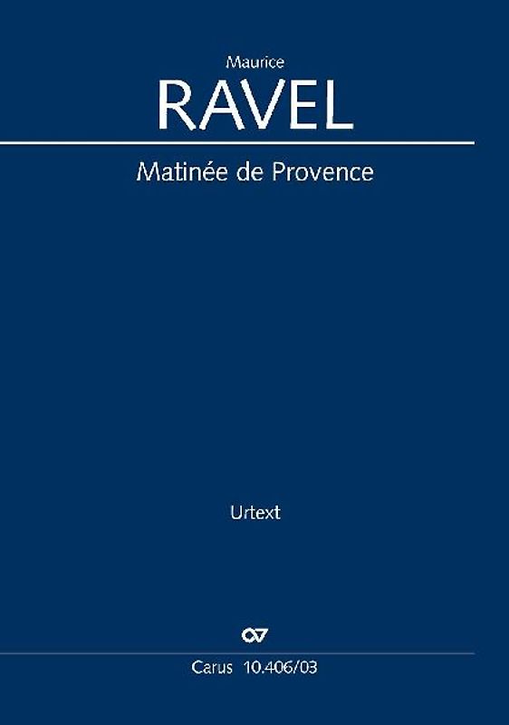 Matinée de Provence (Klavierauszug)