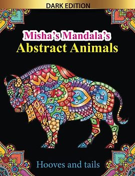 Misha's mandala's: Abstract animals Hooves and tails