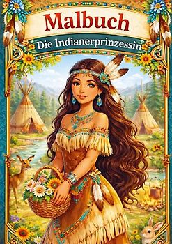 Malbuch, Die Indianerprinzessin