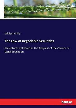 The Law of negotiable Securities