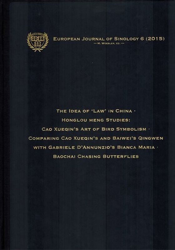 European Journal of Sinology 6 (2015)