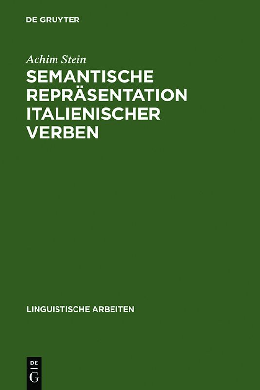 Semantische Repräsentation italienischer Verben