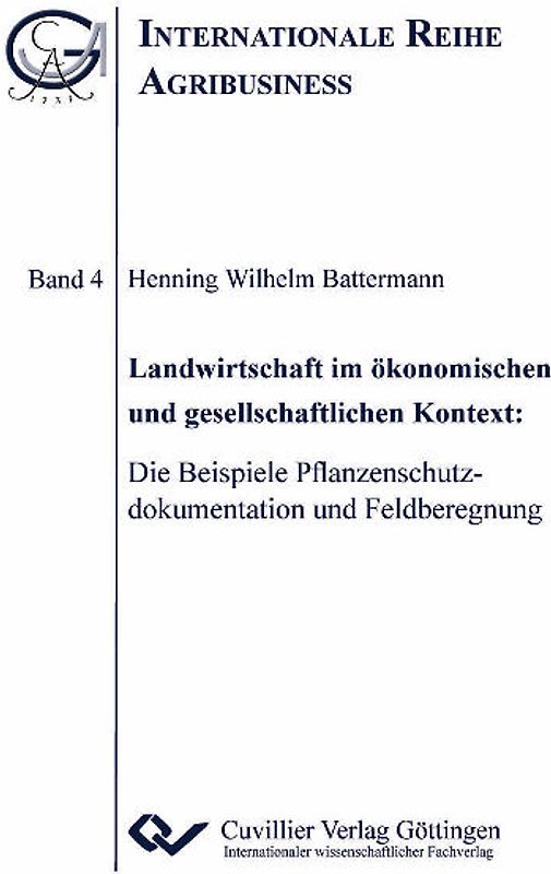 Landwirtschaft im ökonomischen und gesellschaftlichen Kontext