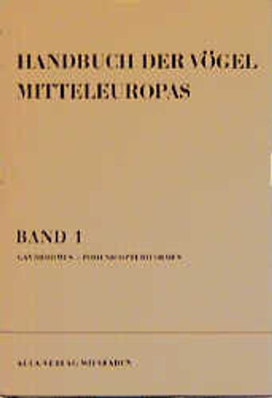 Handbuch der Vögel Mitteleuropas