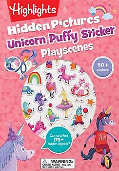 Unicorn Hidden Pictures Puffy Sticker Playscenes