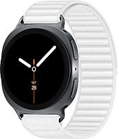 Samsung Galaxy Watch8 44 mm Boîtier aluminium graphite sur Confort S/M blanc [Wi-Fi + 4G]