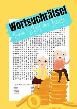 Wortsuchrätsel zum Start der Rente: Lustiger Ratespaß für zwischendurch | XXL - Mehr als 1500 versteckte Begriffe
