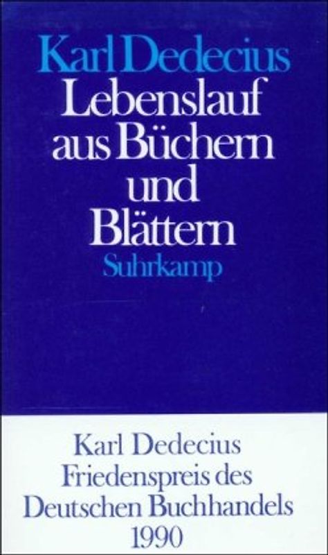 Lebenslauf aus Büchern und Blättern