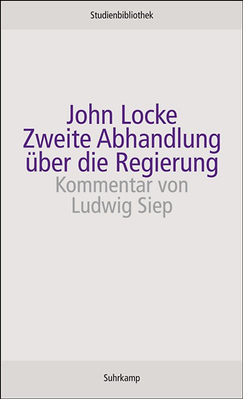 Zweite Abhandlung über die Regierung