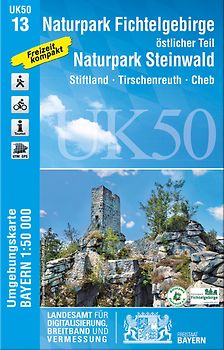 UK50-13 Naturpark Fichtelgebirge, östlicher Teil, Naturpark Steinwald