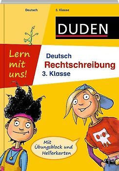Lern mit uns! Deutsch - Rechtschreibung 3. Klasse. Mit Übungsblock und Helferkarten