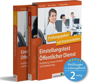 Einstellungstest Öffentlicher Dienst: Prüfungspaket mit Testsimulation