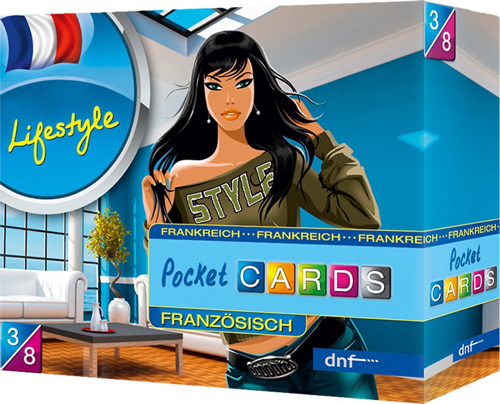 Karteikarten Pocket Cards Französisch. Lifestyle