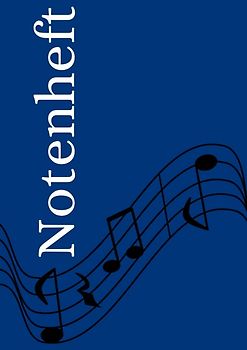 Notenheft: DIN A4 Notenlinienheft | 300 Seiten mit 12 Notenzeilen / Systeme pro Blatt | Papier 90g/m² | Musikheft mit Notenlinien