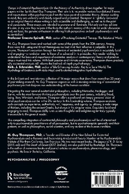 Essays in Existential Psychoanalysis