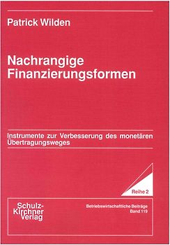 Nachrangige Finanzierungsformen