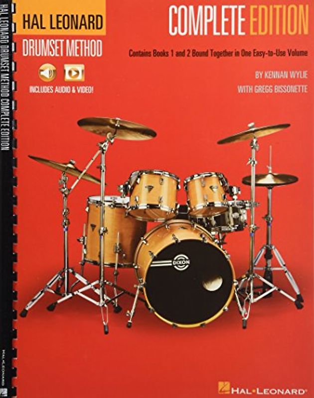 Drumset Method - Complete Edition of Drum Lessons for Beginners - Includes Two Drum Books, Audio & Video - Hal Leonard