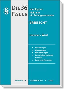 Die 36 wichtigsten Fälle Erbrecht