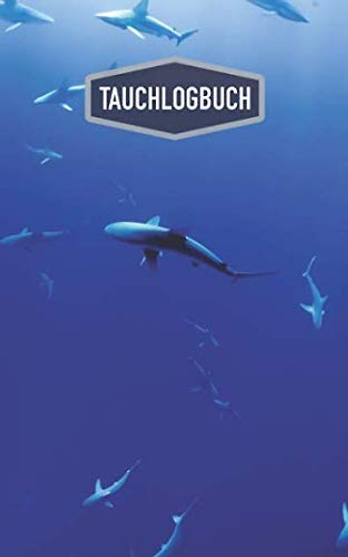 Tauchlogbuch: Dive Log für 100 Tauchgänge / Motiv: Haie