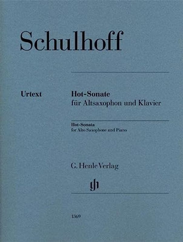 Hot-Sonate für Altsaxophon und Klavier, Urtext