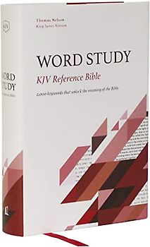 KJV, Word Study Reference Bible, Hardcover, Red Letter, Comfort Print