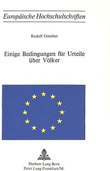 Einige Bedingungen für Urteile über Völker