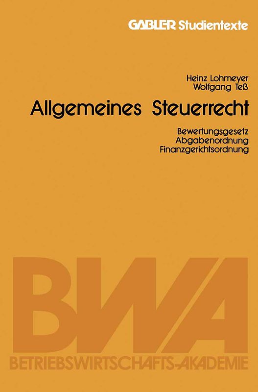 Allgemeines Steuerrecht