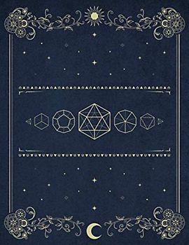 RPG Journal: Mixed Paper: Ruled, Graph: Role Playing Game Notebook: For Maps, Battle Maps, Notes, Character Backstory, Setting: Royal Blue Cover Design Art Deco Dice