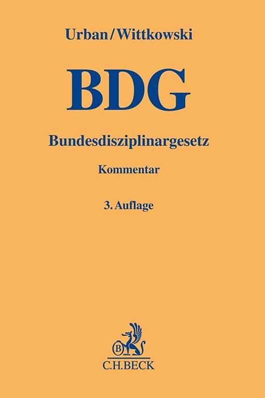 Bundesdisziplinargesetz. BDG