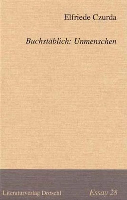 Buchstäblich: Unmenschen