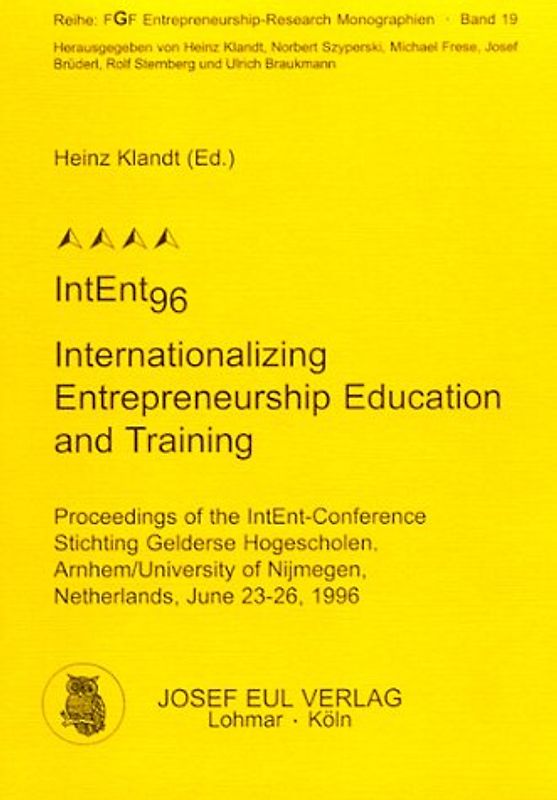IntEnt96 - Internationalizing Entrepreneurship Education and Training