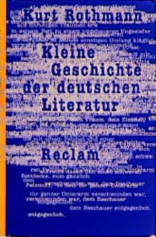 Kleine Geschichte der deutschen Literatur