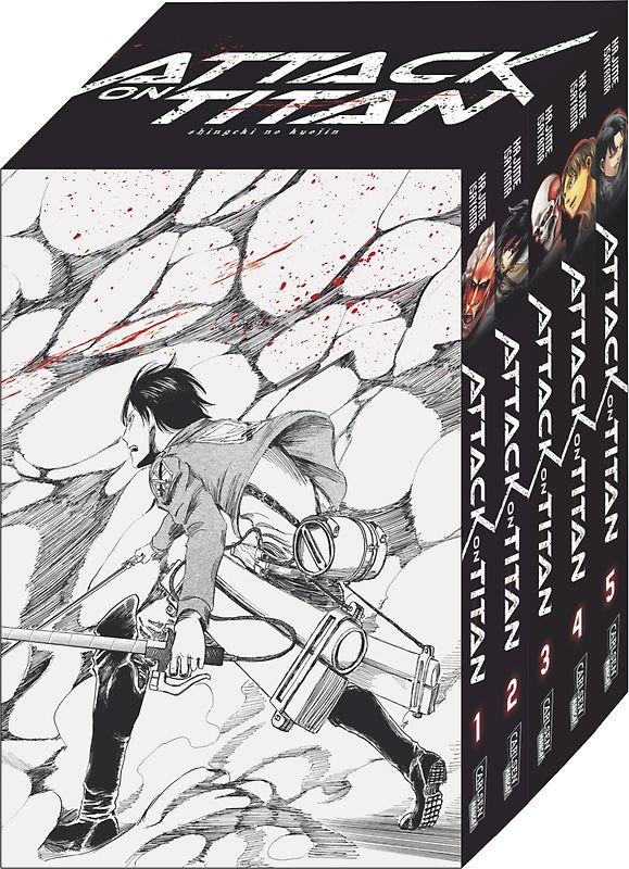 Attack on Titan, Bände 1-5 im Sammelschuber mit Extra