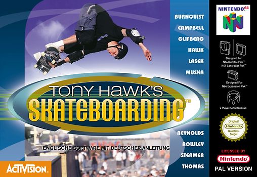 Tony Hawk's Skateboarding Nintendo 64